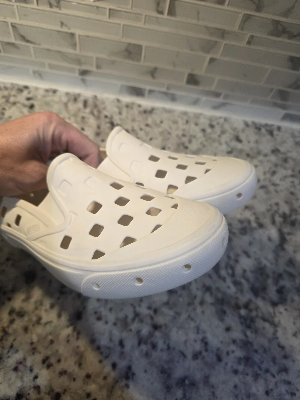 Vans White Slip-On TRK